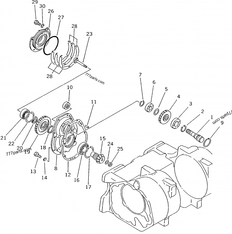 04077-00085 RING,SNAP - 0407700085 - Komatsu spare part