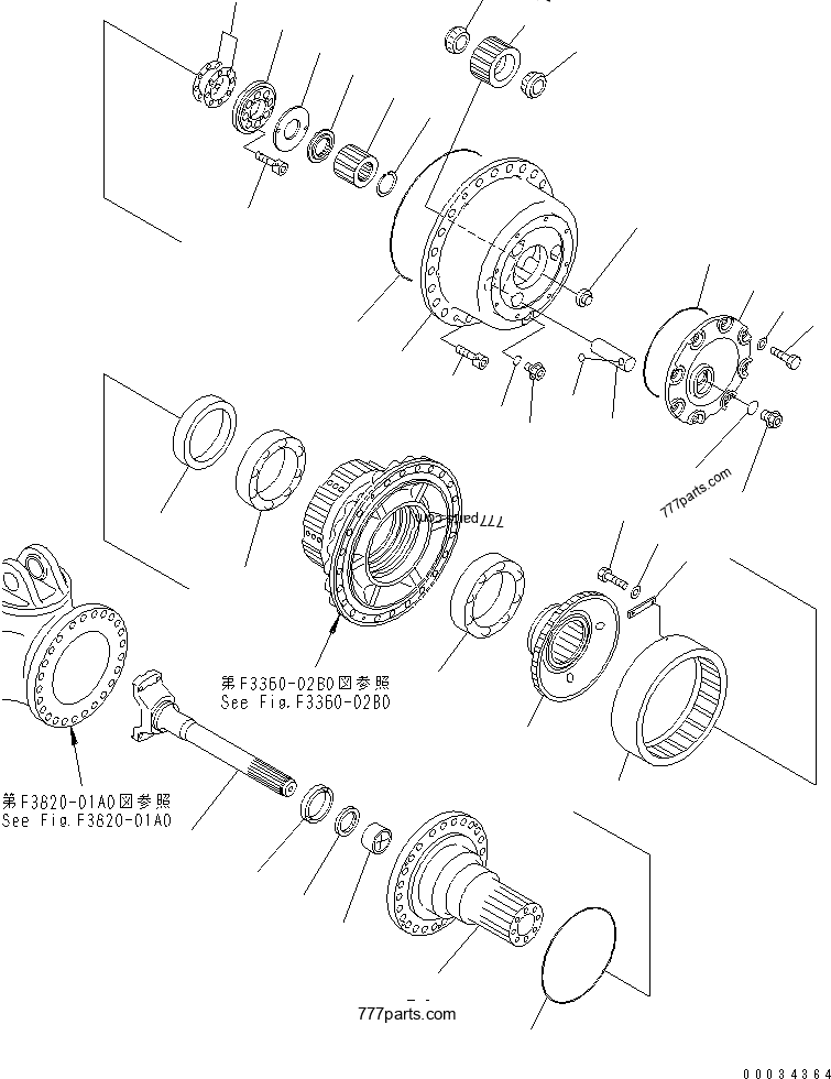 56B-27-12341 Spacer - 56b2712341 - Komatsu spare part