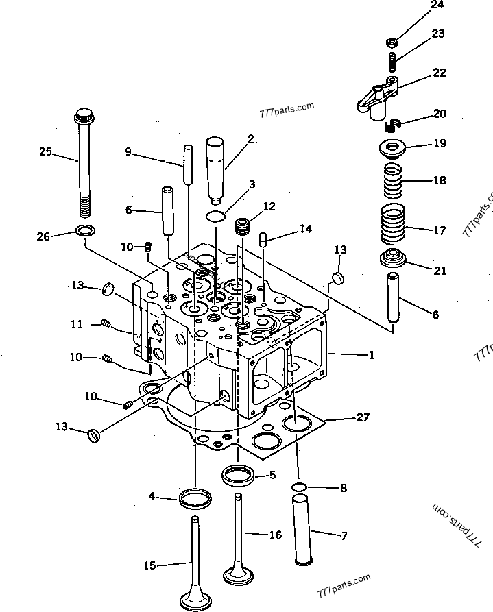 測図　3冊セット 6162-13-1320 INSERT,EXHAUST VALVE (STD) - 6162131320