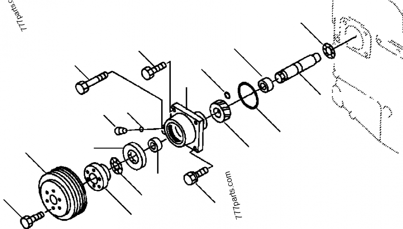 6215-21-3421 SHAFT, ACCESSORY DRIVE - 6215213421 - Komatsu