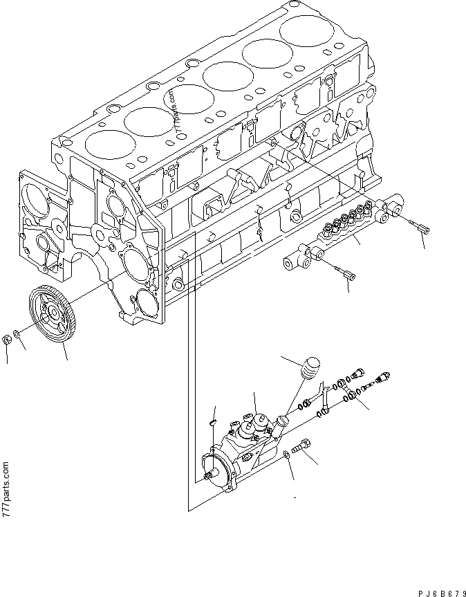 6217-71-5910 Tube - 6217715910 - Komatsu spare part