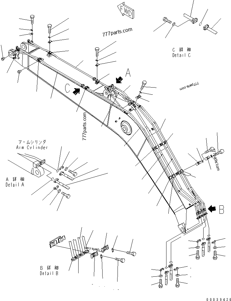 07074-00607 Hose - 0707400607 - Komatsu spare part
