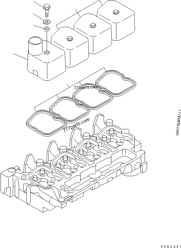 6732-11-8210 GASKET,CAMFOLLOWER COVER BOLT - 6732118210 6732-11-8210 GASKET,CAMFOLLOWER COVER BOLT - 6732118210