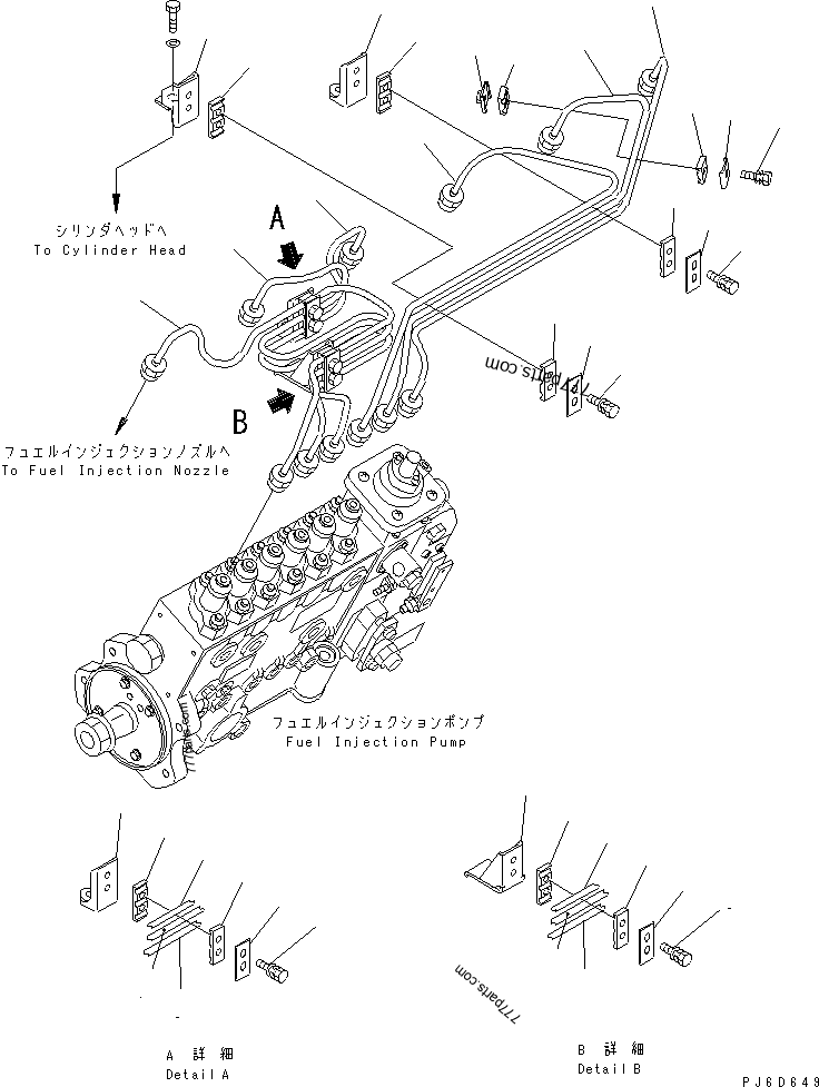 6743-71-5030 TUBE ASS'Y,INJECTOR - 6743715030 - Komatsu