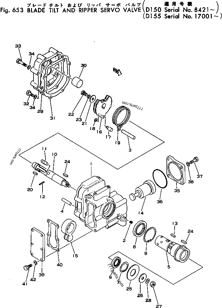 702-12-14000 SERVO VALVE ASS'Y - 7021214000 - Komatsu spare part