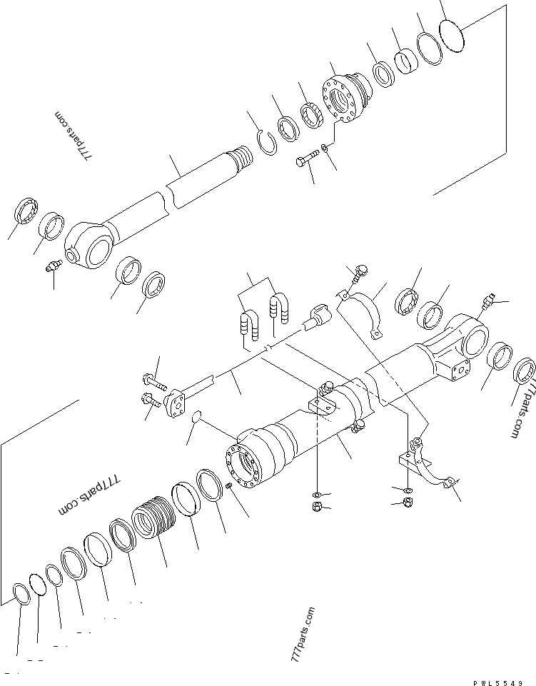 707-01-0A320 CYLINDER ASS'Y - 707010a320 - Komatsu spare part