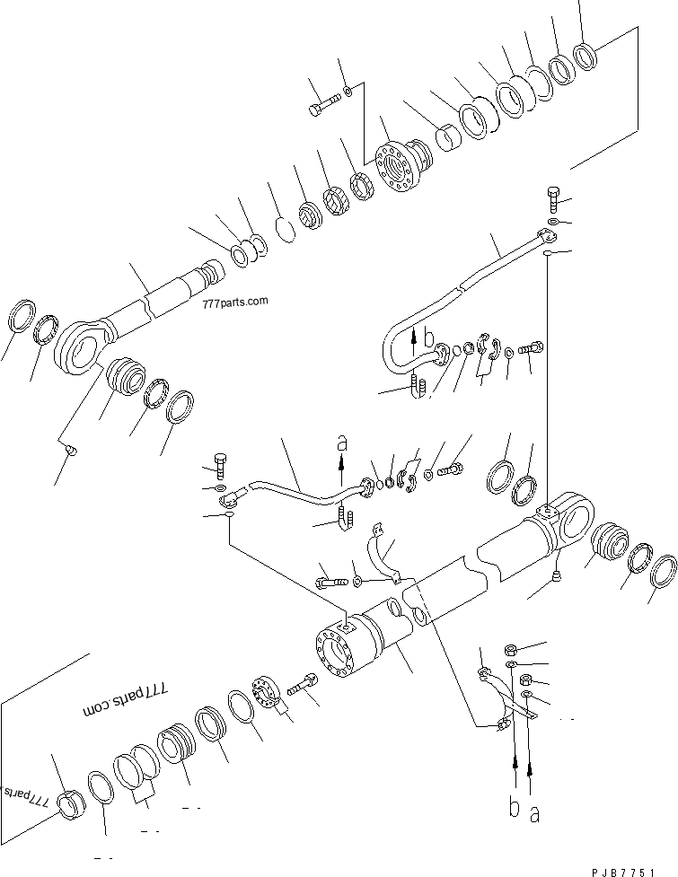 掛軸179 ZX180 Shaft for Hitachi Travel Carrier Assembly First Sun