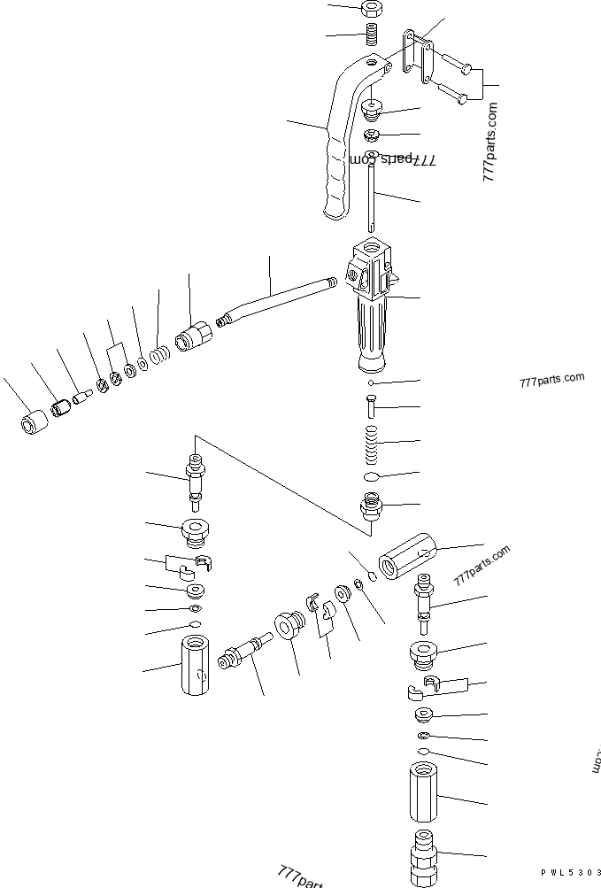 GREASE PUMP (GREASE GUN)(#30041-) - Hydraulic Excavator Komatsu