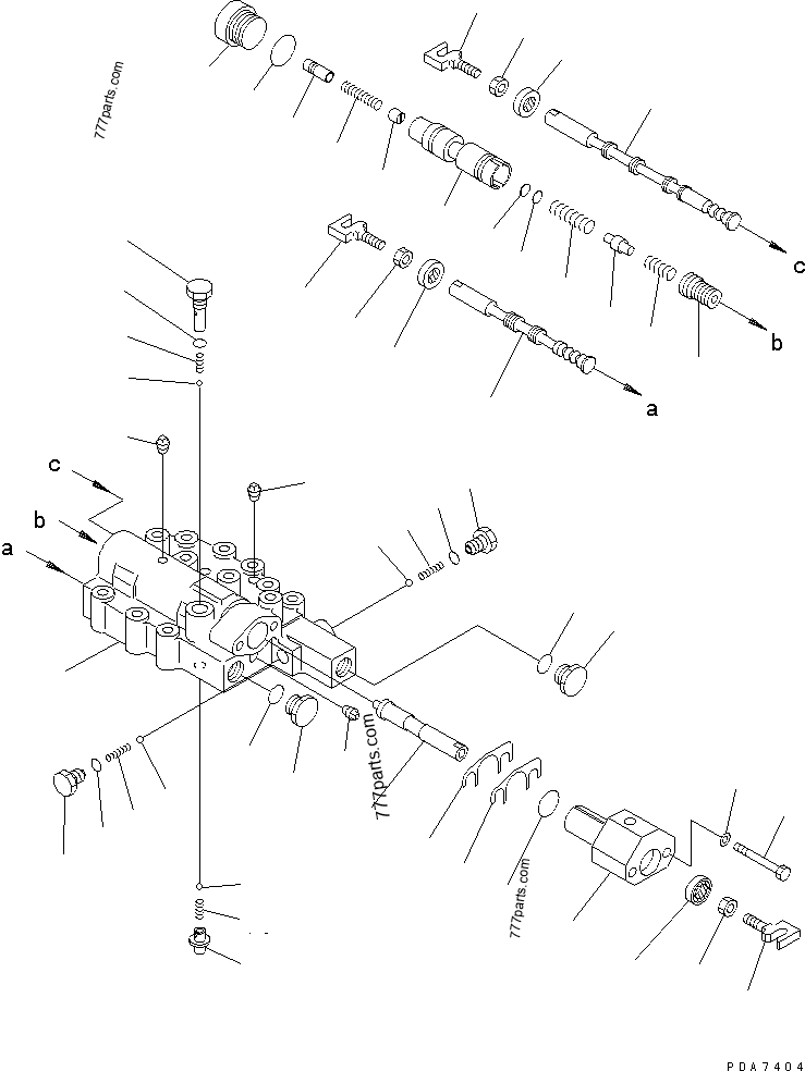 124-15-01100 VALVE ASS'Y,SHIFT - 1241501100 - Komatsu spare part