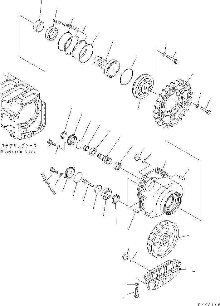 FINAL DRIVE (L.H.)(#B20501-) - Bulldozer Komatsu D41P-6 | 777parts.com