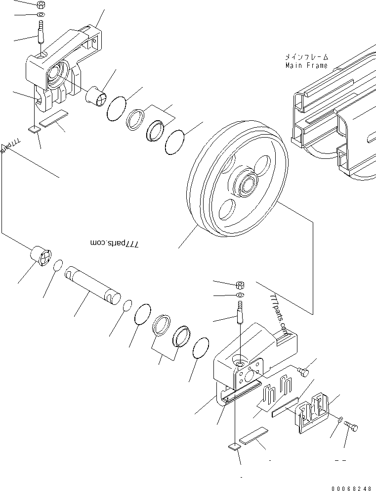 124-30-00106 IDLER ASS'Y - 1243000106 - Komatsu spare part
