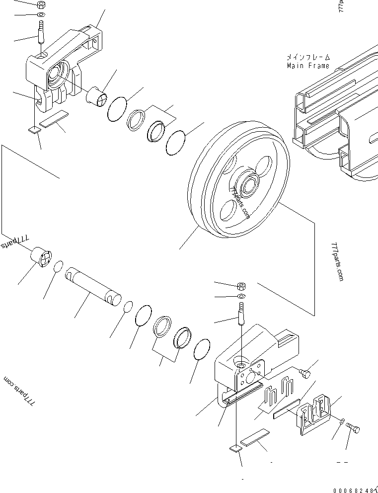 124-30-00106 IDLER ASS'Y - 1243000106 - Komatsu spare part