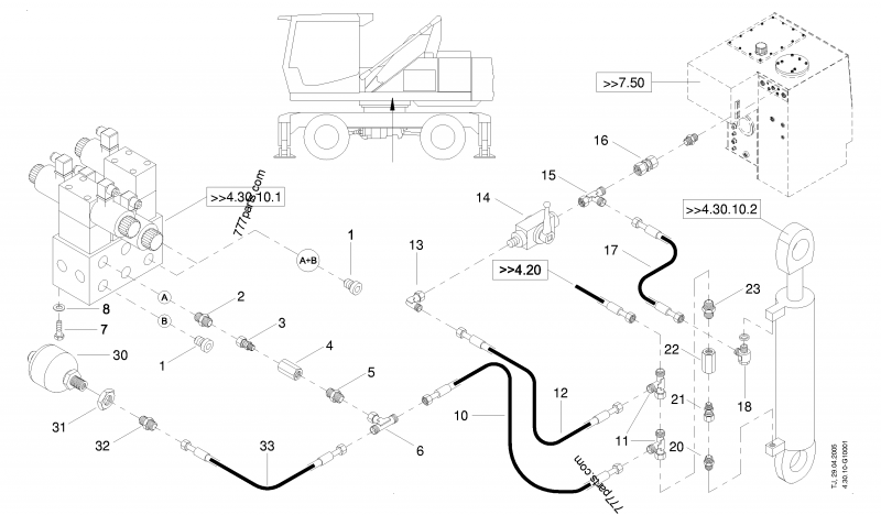 1 915 060 262 Straight fitting - 1915060262 - Terex spare