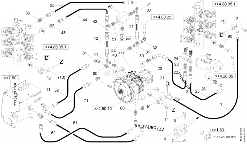 5 606 264 050 Shuttle valve - 5606264050 - Terex spare part 