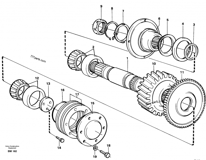 VOE 1522293 Nut - 1522293 - Volvo spare part | 777parts.com