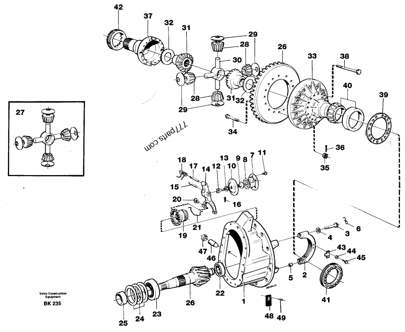 VOE 1524712 Diff. Side Gear - 1524712 - Volvo spare part