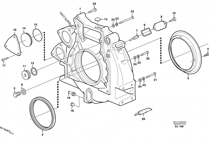VOE 1543896 Sealing ring - 1543896 - Volvo spare part