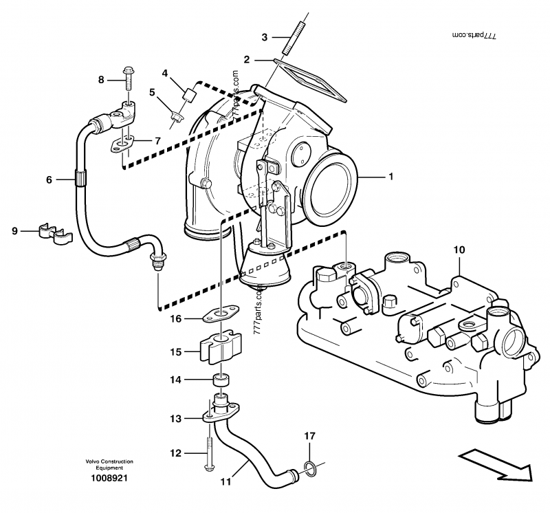 VOE 1547255 Sealing ring - 1547255 - Volvo spare part