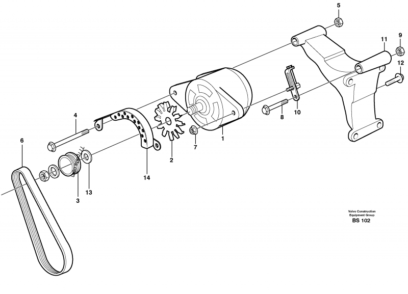 VOE 1676586 Tensioner - 1676586 - Volvo spare part