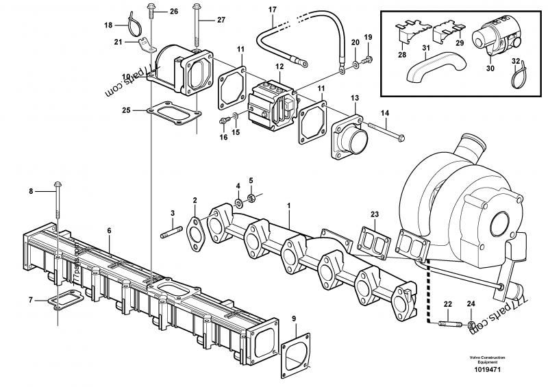 VOE 20412314 Stud - 20412314 - Volvo spare part | 777parts.com