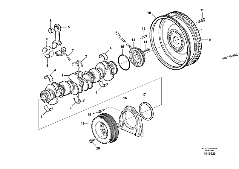 VOE 20741747 Screw - 20741747 - Volvo spare part | 777parts.com