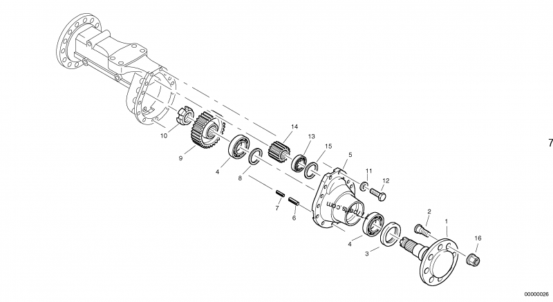 ZM 2286541 Spur wheel - 2286541 - Volvo spare part