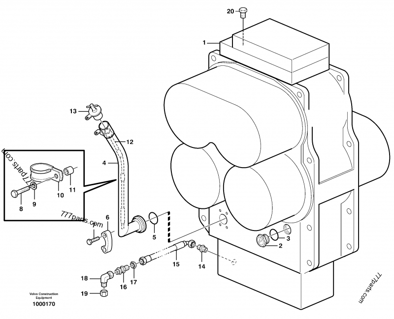 VOE 2509104 Plug 2509104 Volvo spare part