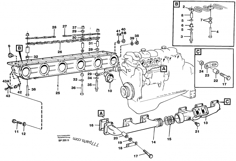 VOE 275748 Sealing Kit - 275748 - Volvo spare part