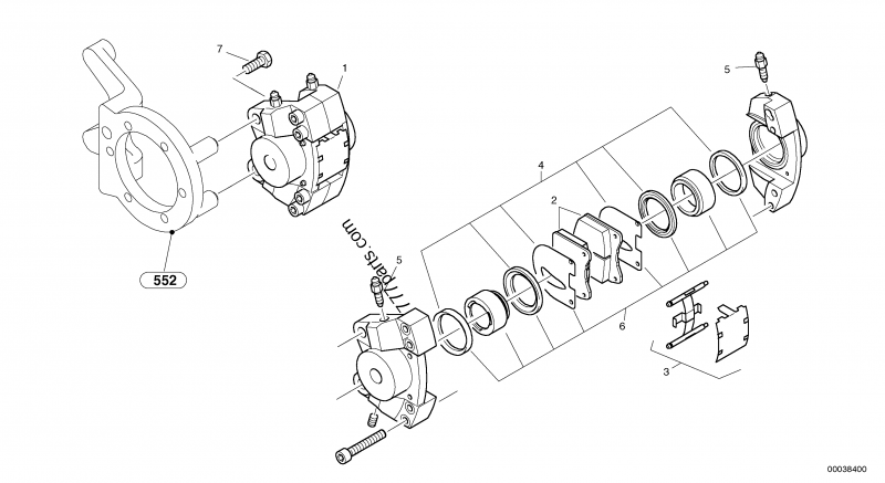 ZM 2807836 Hydraulic disc brake - 2807836 - Volvo spare part