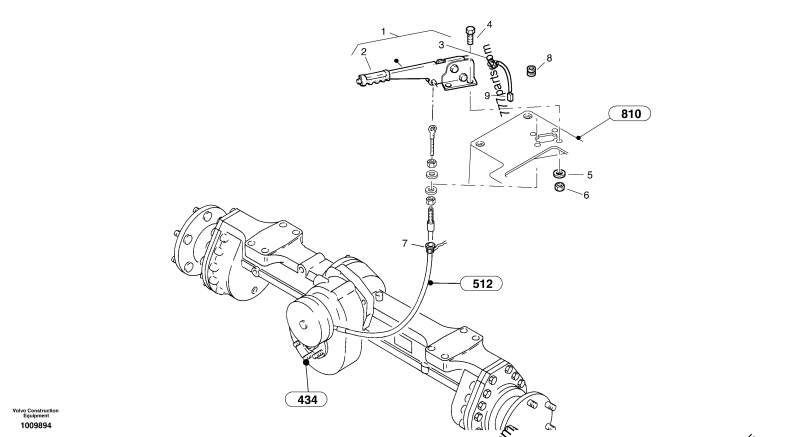 ZM 2807855 Brake Lever - 2807855 - Volvo spare part