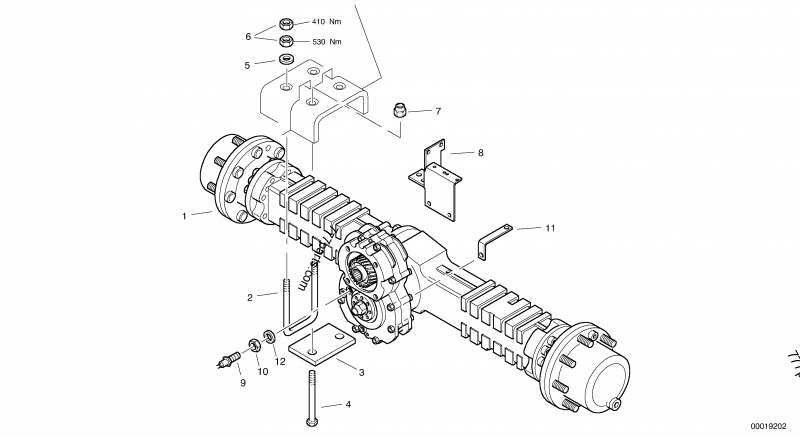 ZM 2813986 Axle with gearbox, cpl. - 2813986 - Volvo spare