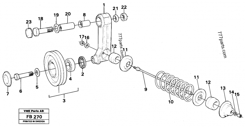 VOE 3183644 Lever - 3183644 - Volvo spare part | 777parts.com