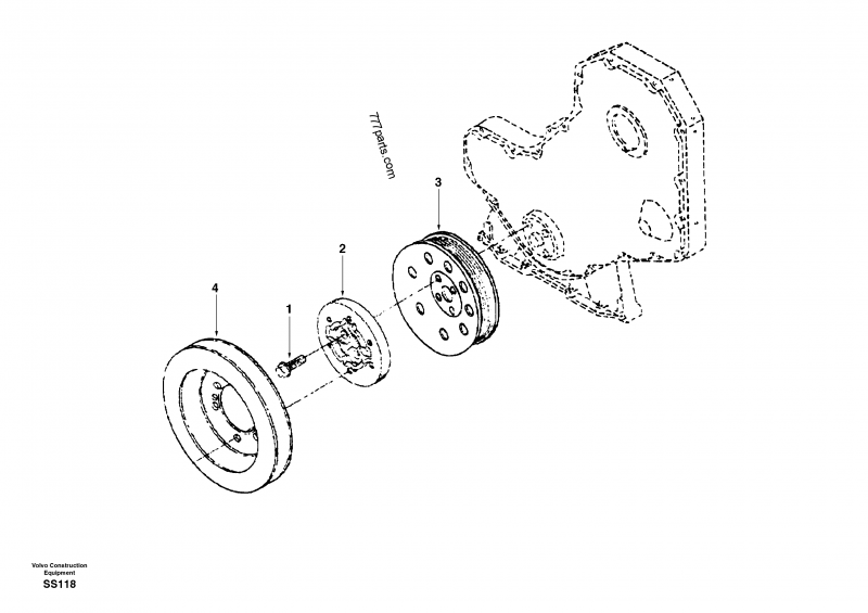 SA 3925233 Damper - 3925233 - Volvo spare part | 777parts.com