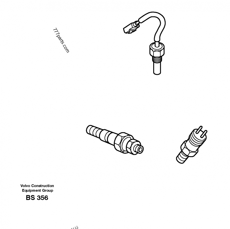 VOE 3987029 Temp Sensor - 3987029 - Volvo spare part