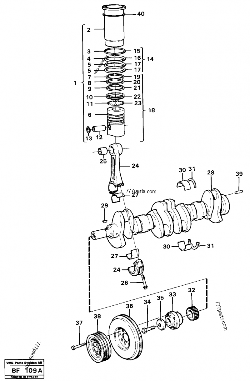 VOE 465779 Hub - 465779 - Volvo spare part | 777parts.com