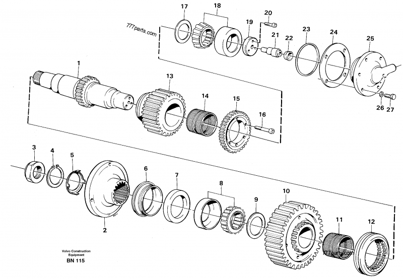 VOE 4716226 Nut - 4716226 - Volvo spare part | 777parts.com