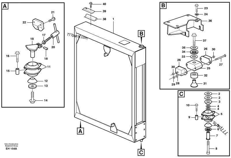 VOE 4775113 Rubber cushion - 4775113 - Volvo spare part | 777parts.com