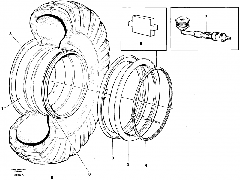 VOE 4789997 Locating Ring - 4789997 - Volvo spare part