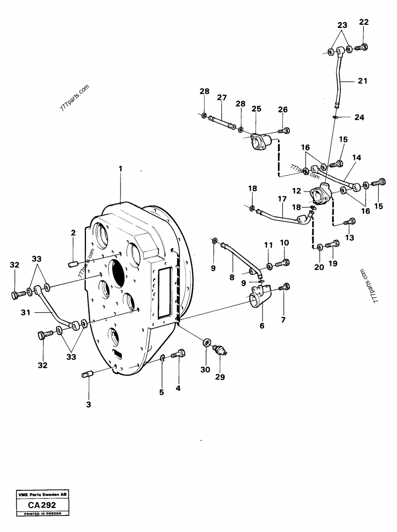 VOE 4871918 Oil Distributor - 4871918 - Volvo spare part