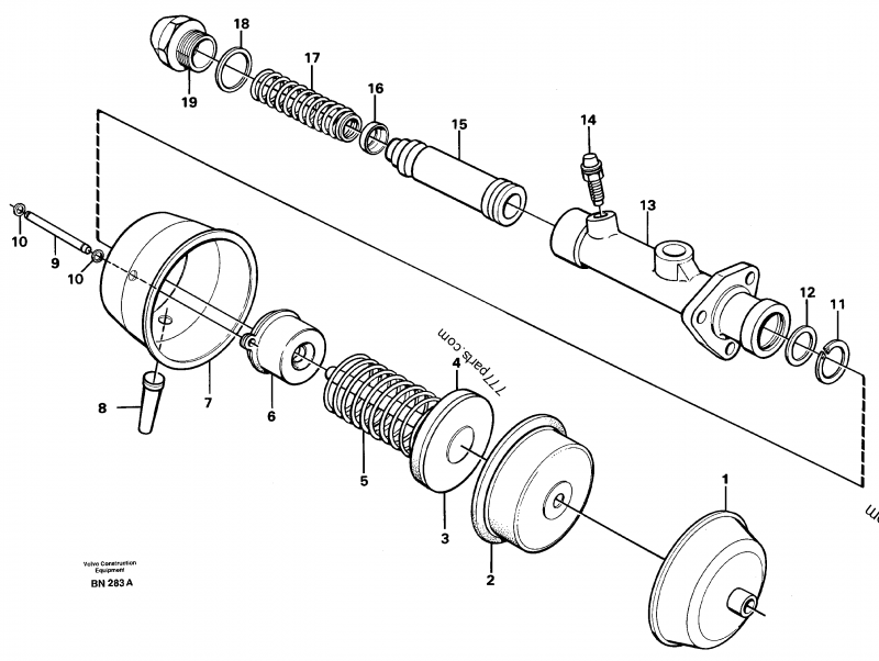 VOE 4881429 Master Cylinder - 4881429 - Volvo spare part