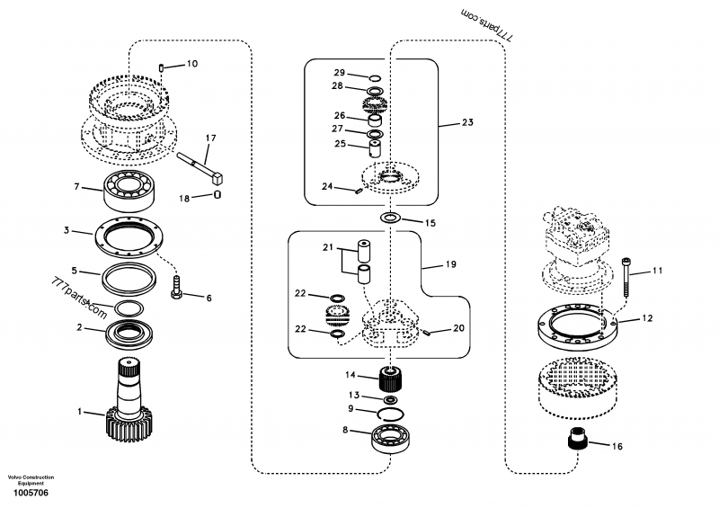 鉄道　部品 SA 7118-30480 Washer - 711830480 - Volvo spare part | 777parts.com