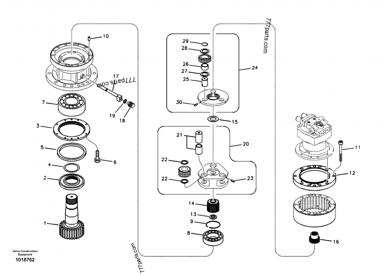 SA 7118-30490 Gear - 711830490 - Volvo spare part | 777parts.com