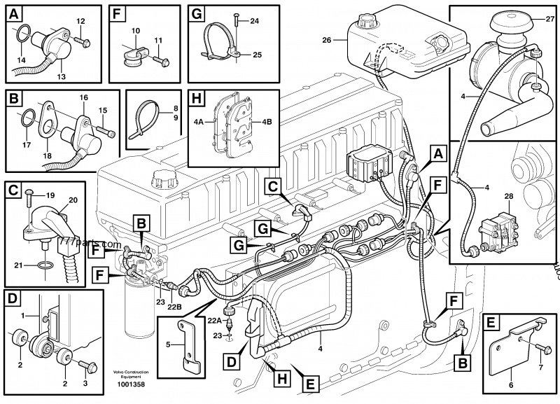 VOE 983472 Cable Tie - 983472 - Volvo spare part | 777parts.com