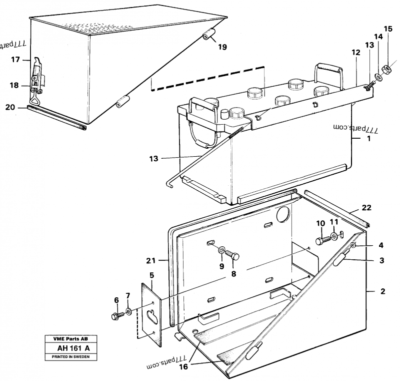 VOE 11014038 Battery Tray - 11014038 - Volvo spare part | 777parts.com