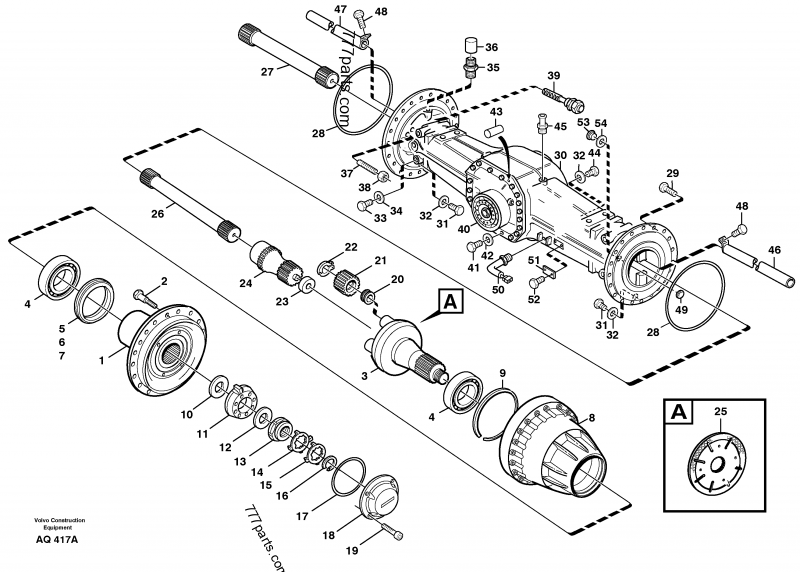 VOE 11102807 Drive Shaft - 11102807 - Volvo spare part