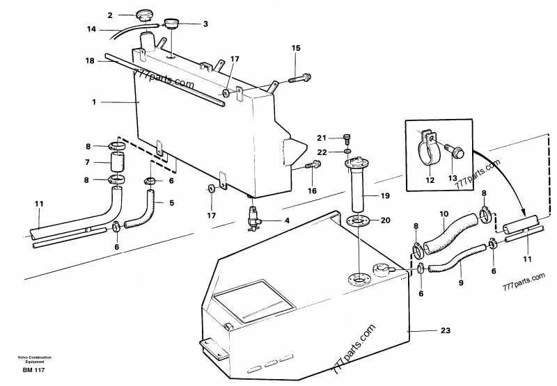 VOE 11118857 Filler cap - 11118857 - Volvo spare part