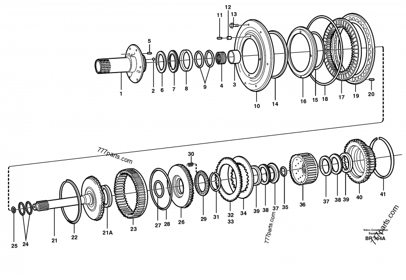 VOE 11145163 Turbine Shaft - 11145163 - Volvo spare part