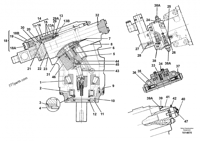 ゆの『drawing』 VOE 11145169 Hydraulic motor - 11145169 - Volvo spare part