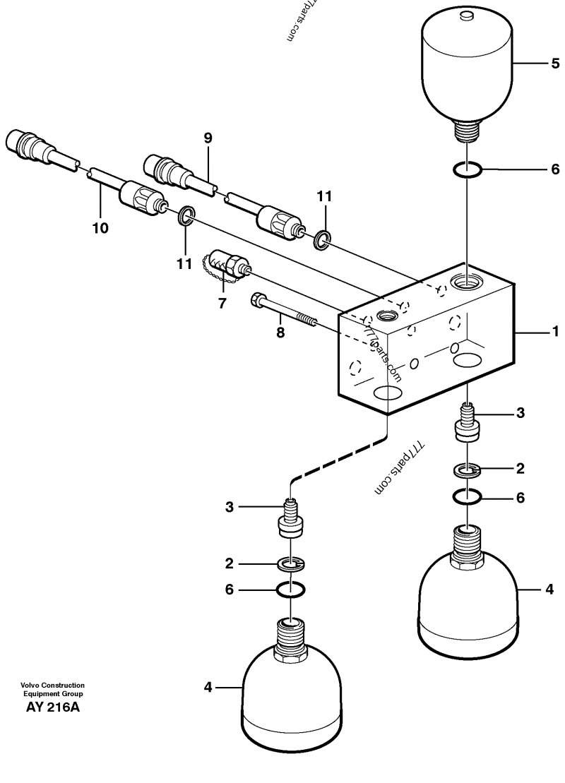 VOE 11173688 Accumulator - 11173688 - Volvo spare part