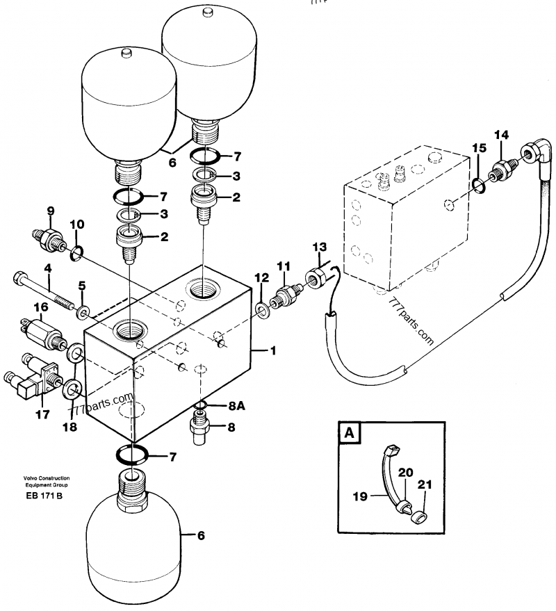 VOE 11173688 Accumulator - 11173688 - Volvo spare part